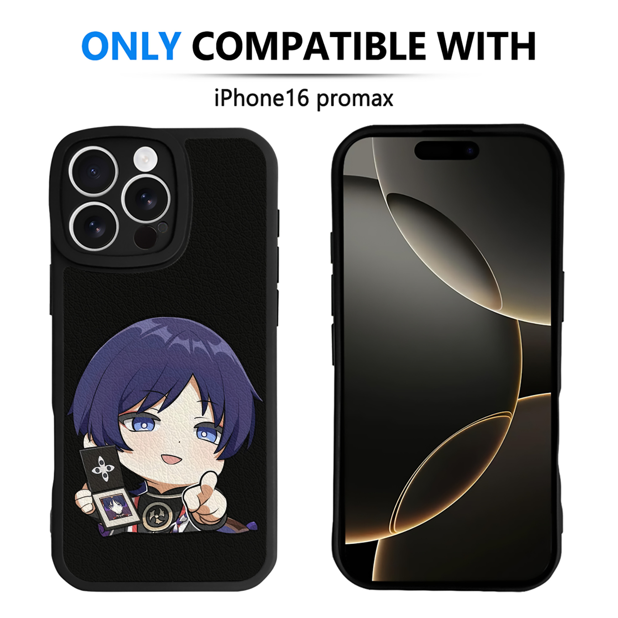 げんし神 さんペい genshin Sanpei 【iPhone 16シリーズ対応】シリコンスマホケース（レザー調） 材質：シリコン